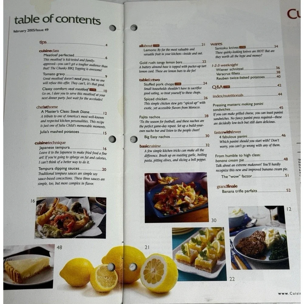 Cuisine at Home Food Magazine Lot of 8 Issues Weeknight Sunday Dinners Easy